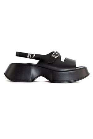 Black leather sandals VIC MATIE' | 1G3260DE02G200101